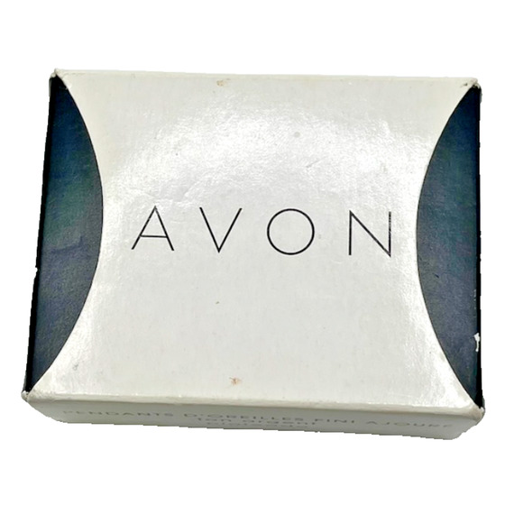 Avon Open Work Teardrop Earrings - Silvertone - Picture 7 of 7